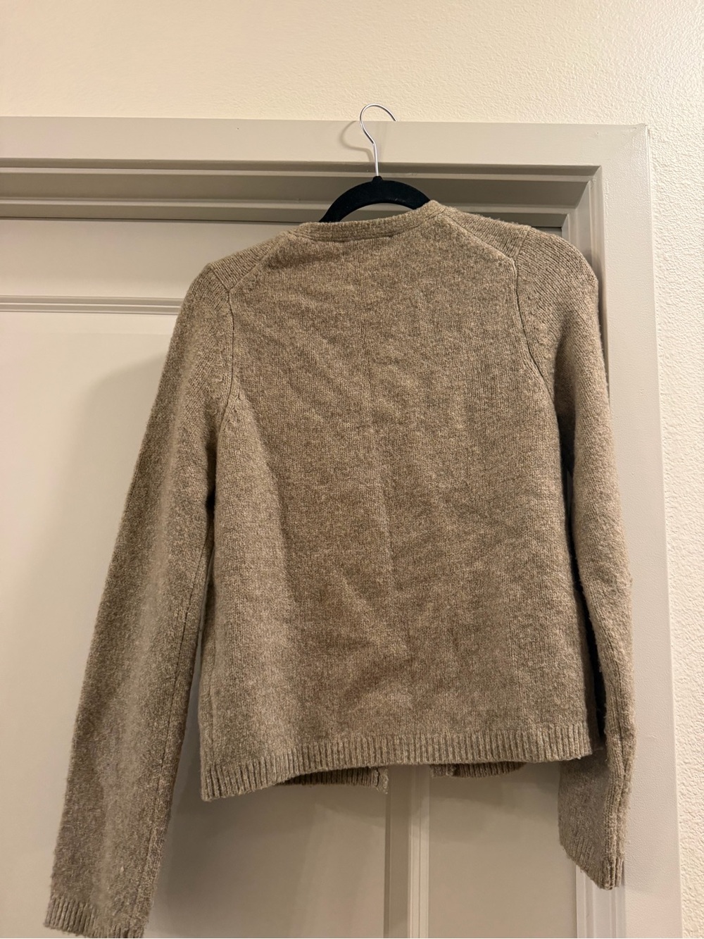 Abercrombie & Fitch Taupe Tie-Front Women's Cardigan - Picture 4 of 4